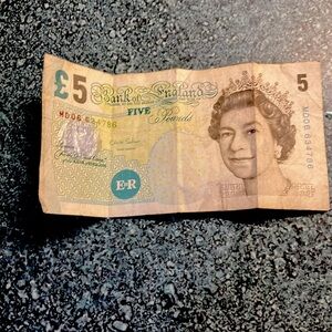 Old British 5 pound
